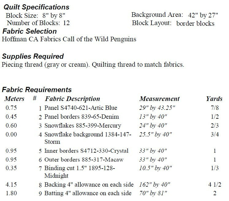 Nähanleitung Penguin Family Patch Abilities Inc.