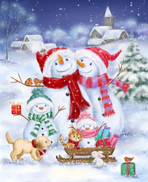 Snowman Family