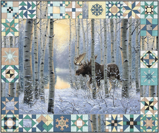 Winter Sunrise Moose