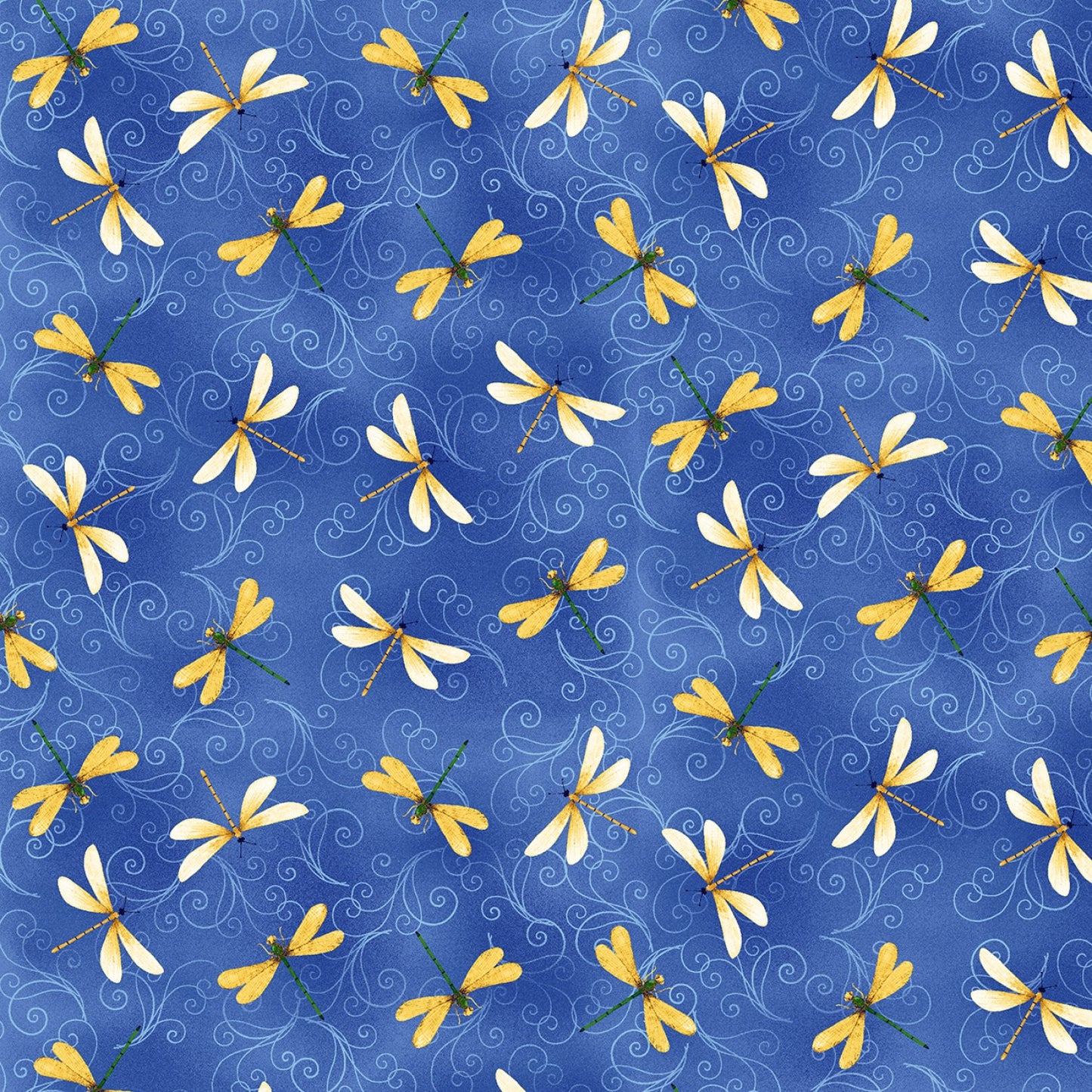 Indigo Dragonfly & Swirl Toss