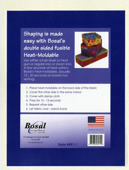 Bosal Heat Moldable Double-Sided Fusible Plus Bosal