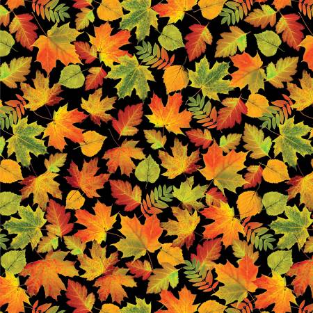 Autumn Leaves Black