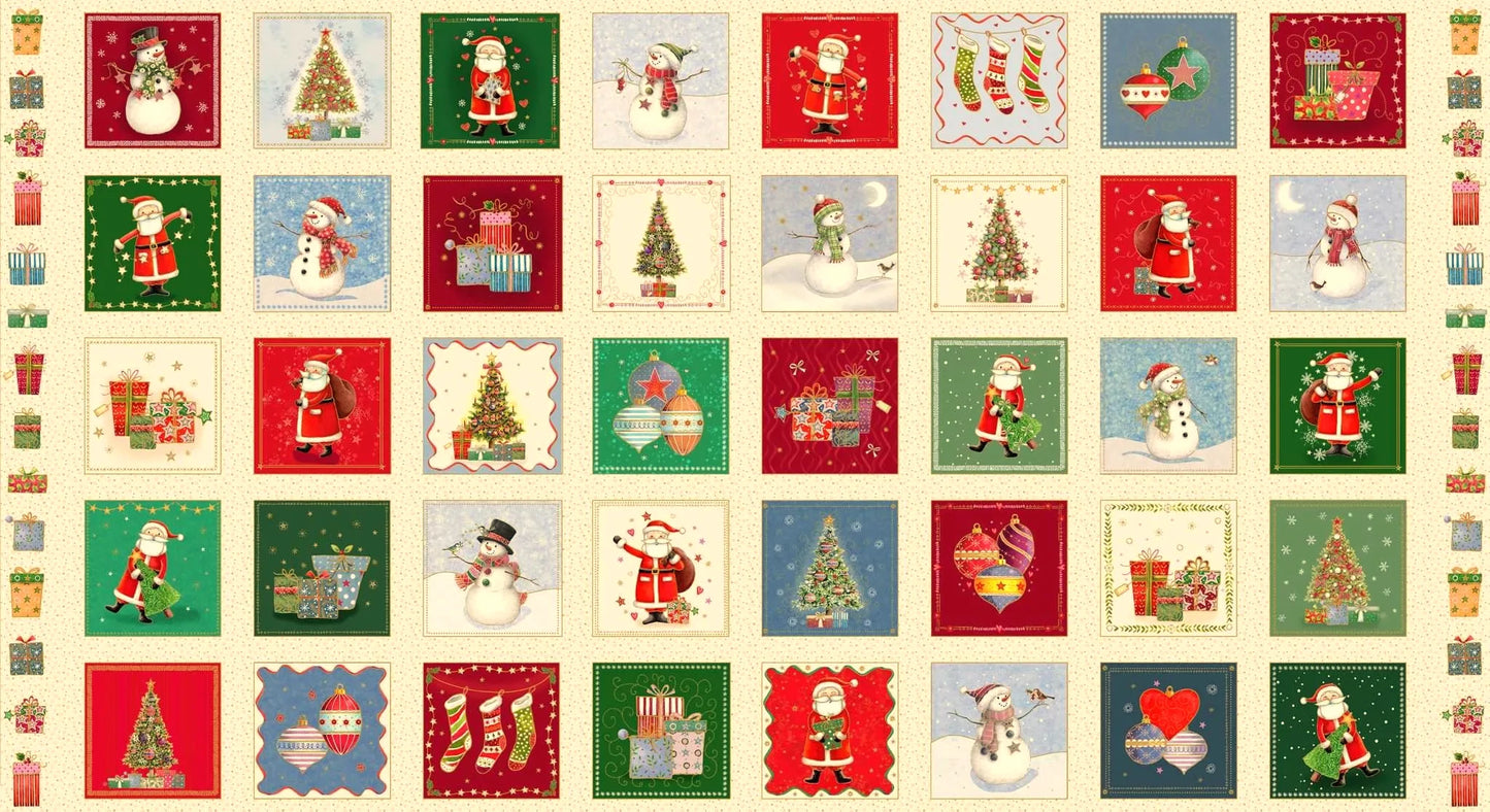 Jolly St Nick Squares