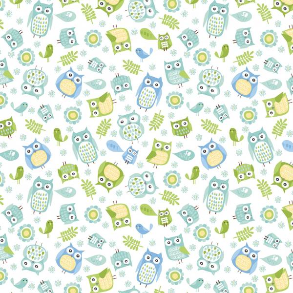 Turquoise Owl Happy