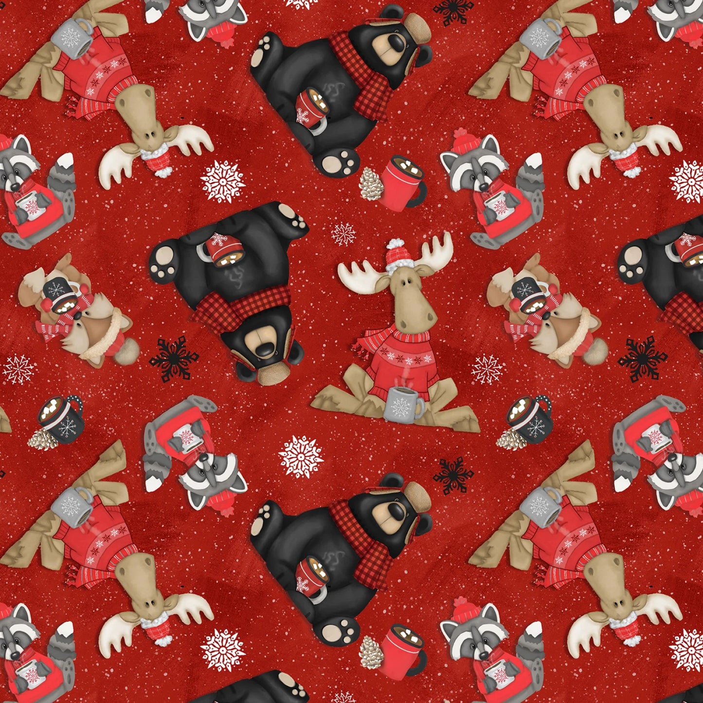 Red Tossed Animals