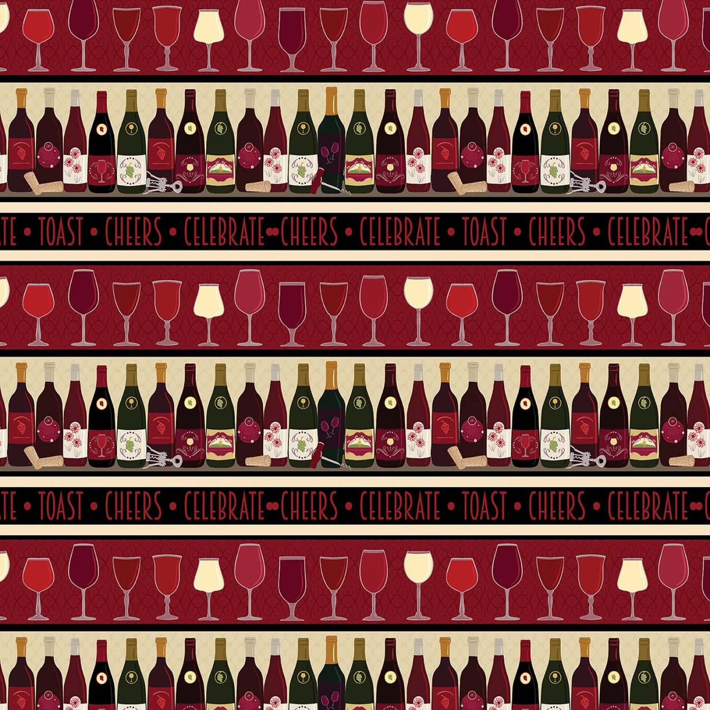 Uncork & Unwind Stripe