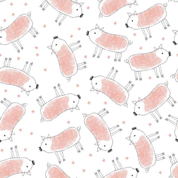 White Pigs Flanell