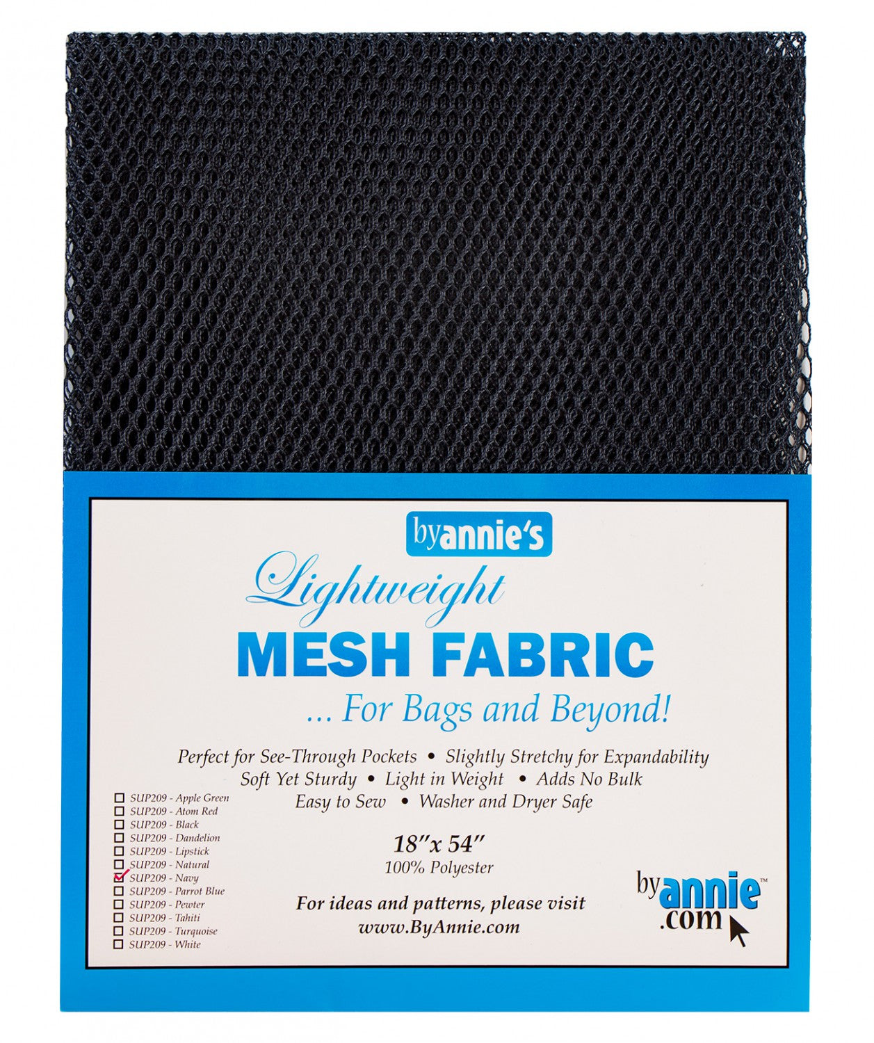 Lightweight Mesh Fabric Navy