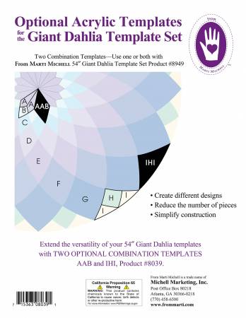 Giant Dahlia Template Bundle Marti Michell