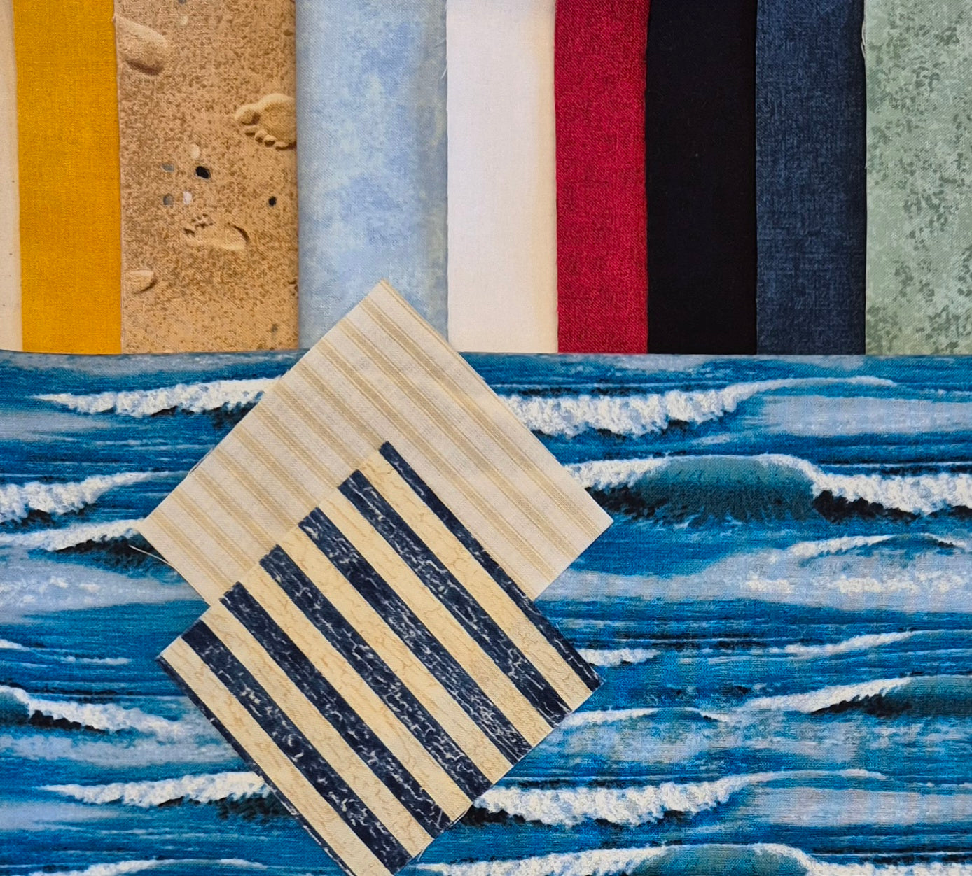 Materialpackung Meeresbrise Gundi's Quilt Heaven