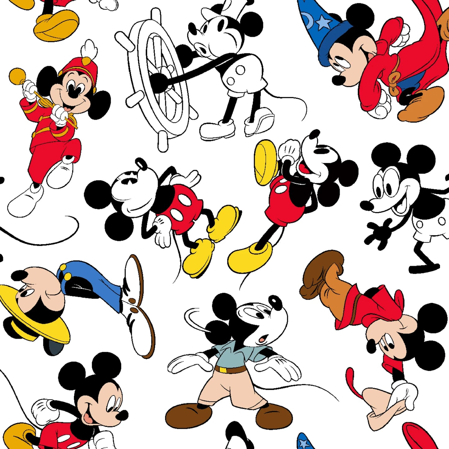 Baumwollstoff Mickey Through The Years Springs Creative