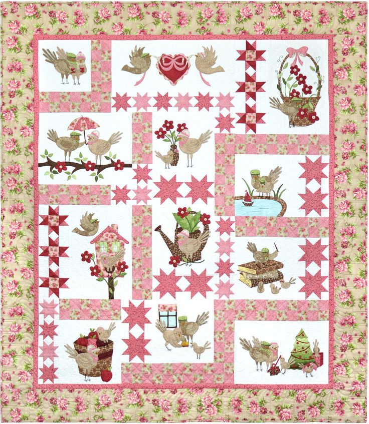 Nähanleitung A Feathered Family Checker