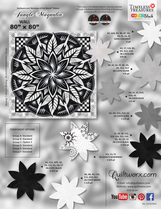 Nähanleitung Jungle Magnolia Wall Judy Niemeyer Quilting