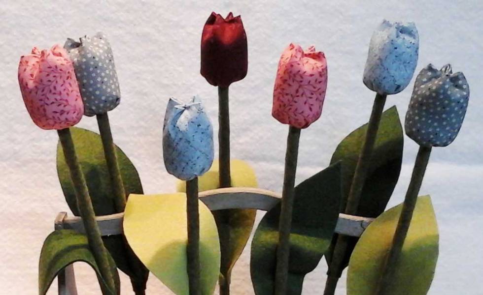 Materialpackung Sieben Tulpen Gundi's Quilt Heaven