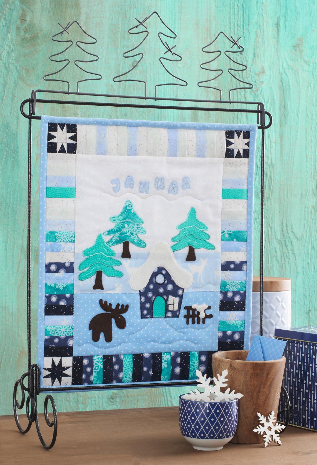 Nähanleitung Komplett-Set 12 Monatsbilder Gundi's Quilt Heaven