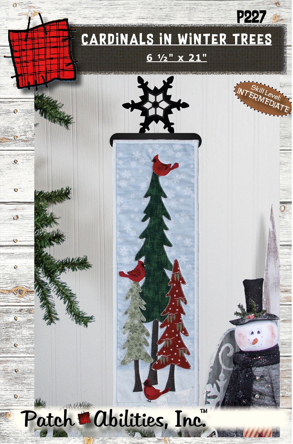 Nähanleitung Cardinals in Winter Trees