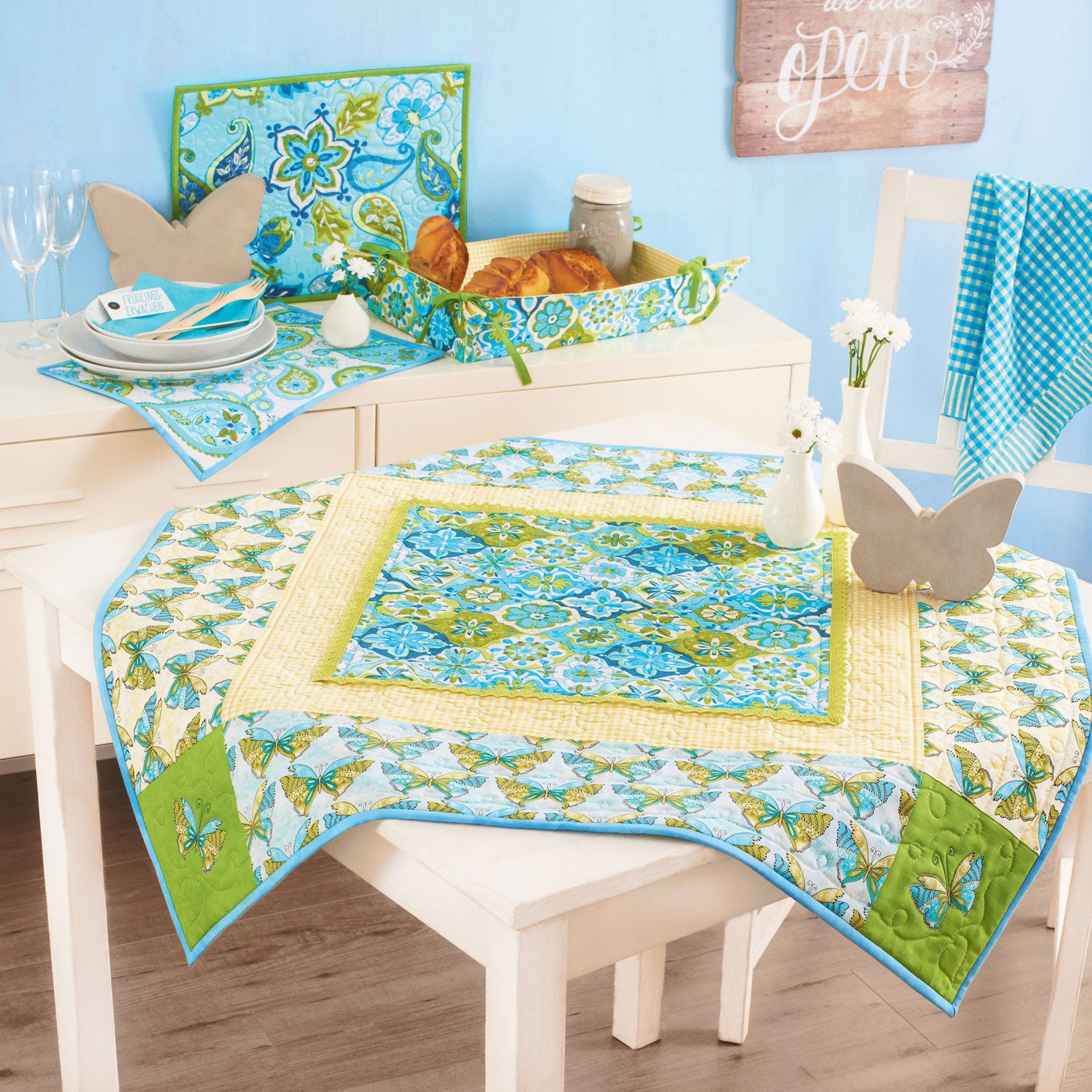 Nähanleitung Tischdeko Spring Gundi's Quilt Heaven