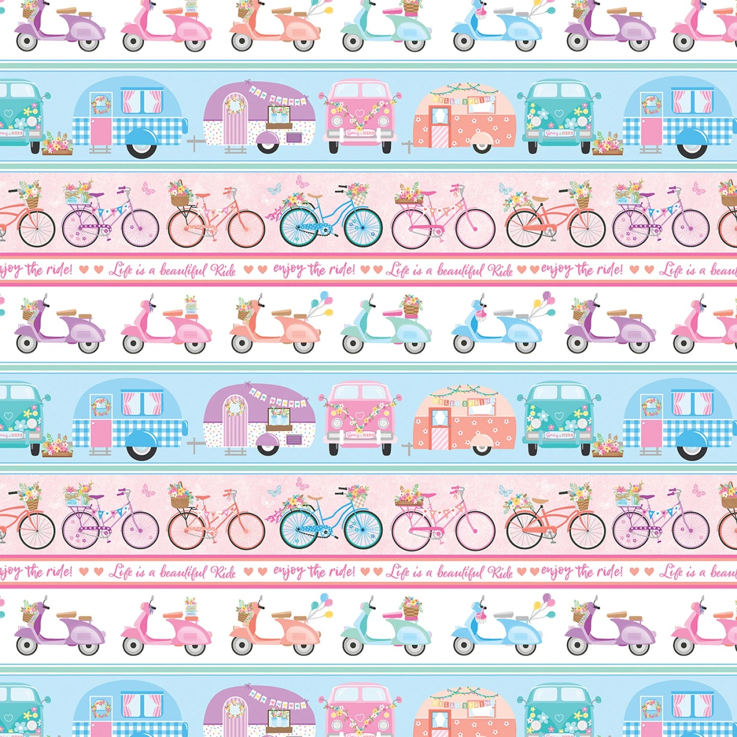 Enjoy The Ride Stripe Multi