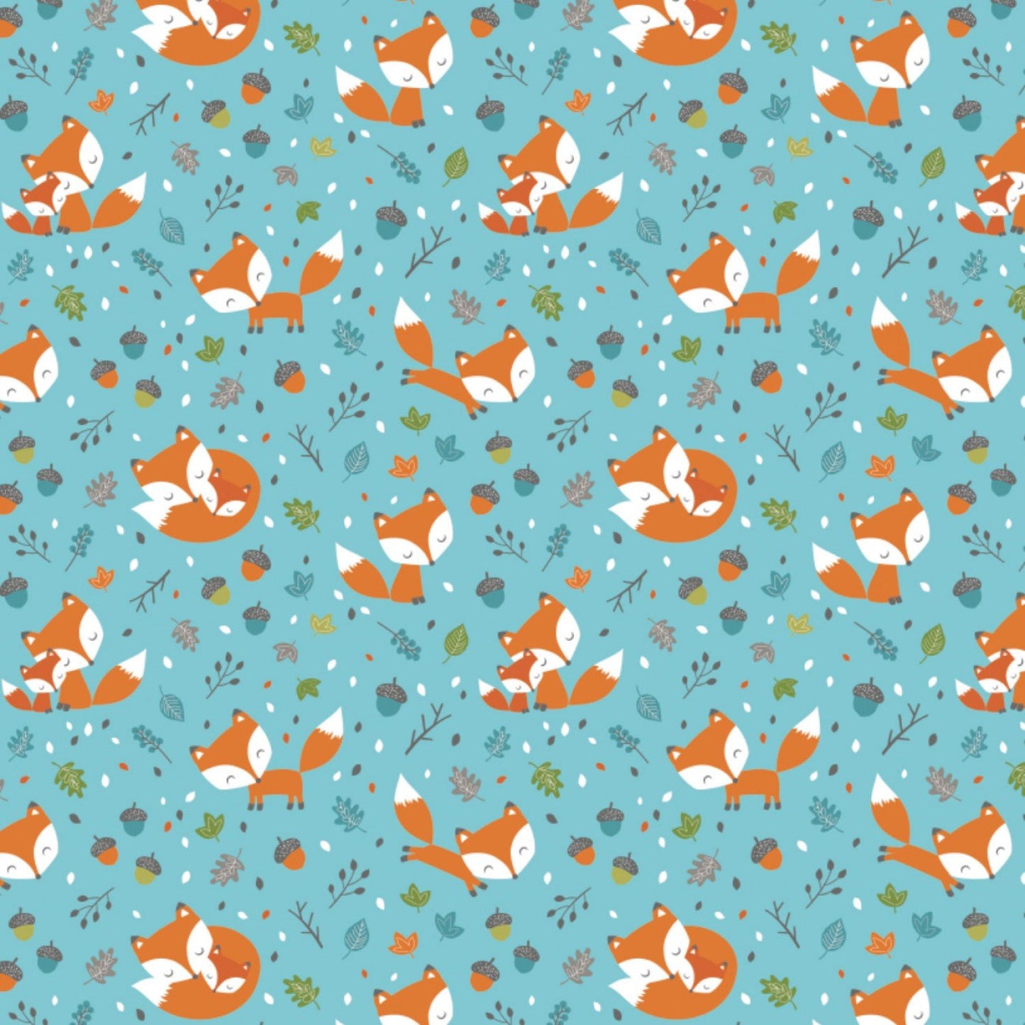 Frolicking Foxes Flanell