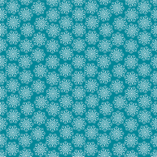 Baumwollstoff Flurries Teal