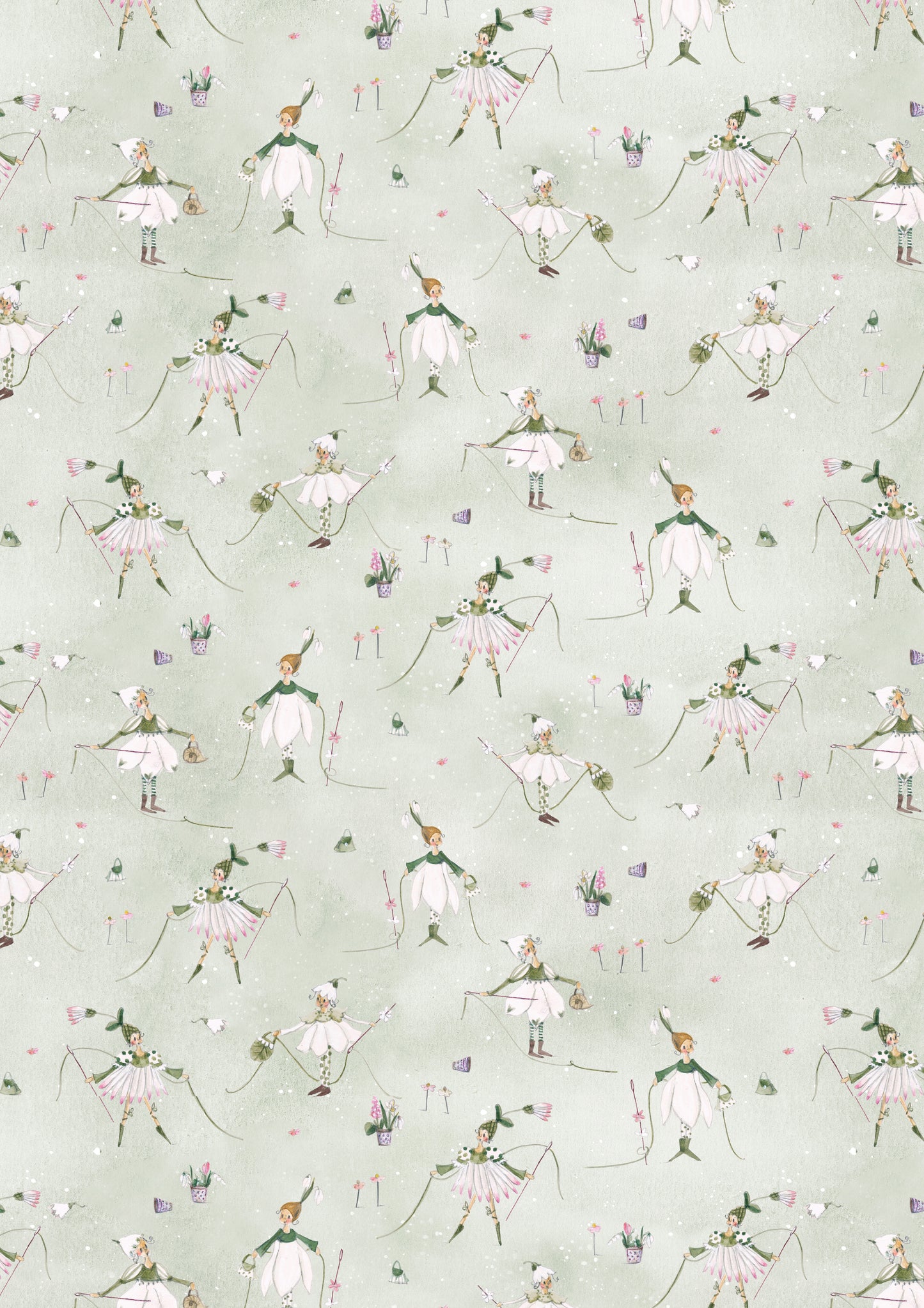 Frühlingszauber Faden und Schneeglöckchen Acufactum