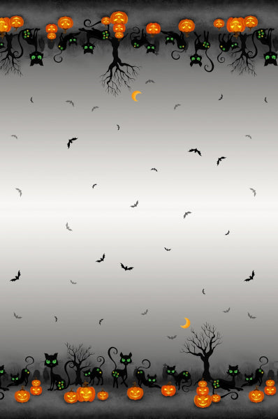 Midnight Mischief Borderstoff