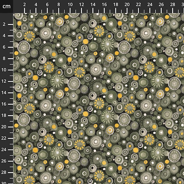 Baumwollstoff PhthaloGree Windham Fabrics & Anthology Batiks