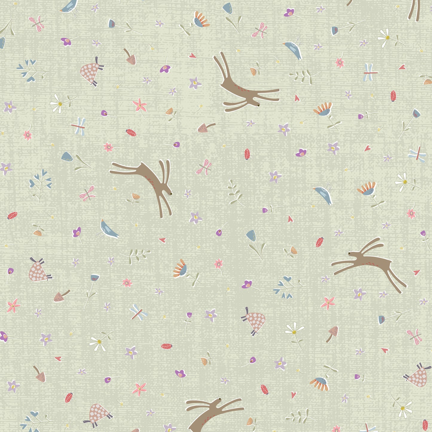 Baumwollstoff Slow & Steady Devonstone