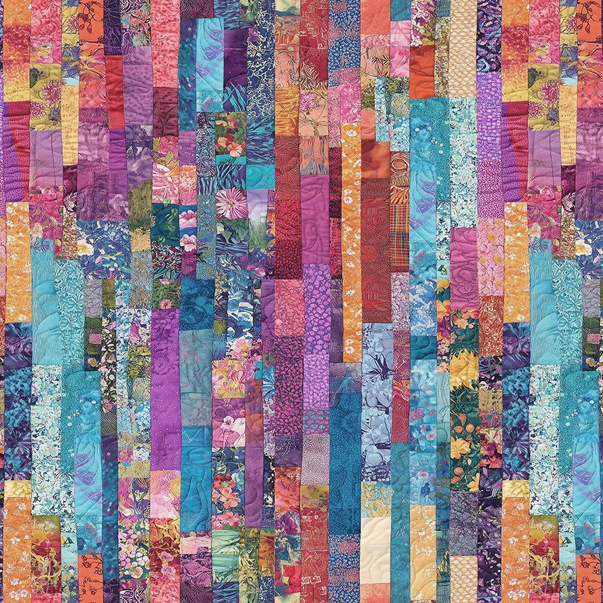 Baumwollstoff Sophisticat Quilt Patch Multi Timeless Treasures
