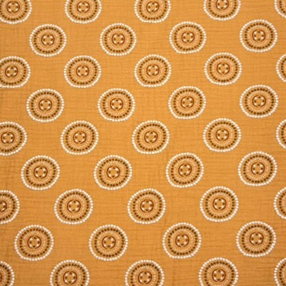 Bekleidungsstoff Button Gold