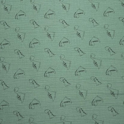 Bekleidungsstoff Dinosaur Green