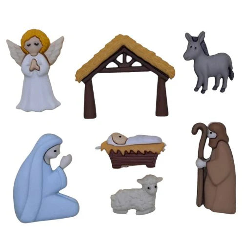 Dekoknopf Classic Nativity