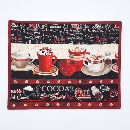 Materialpackung Hot Chocolate Platzdeckchen 4 stk. Gundi's Quilt Heaven