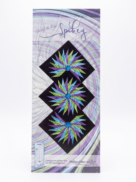 15 Degree Squedge Ruler + Nähanleitung Spikey Phillips Fiber Art