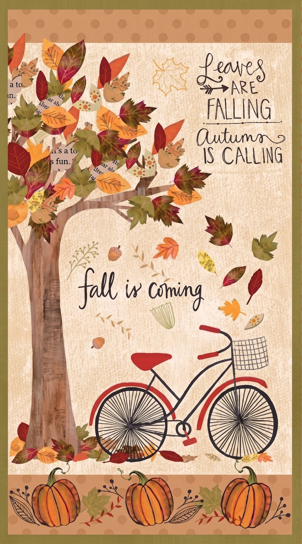 Panel Autumn Road Wilmington Prints