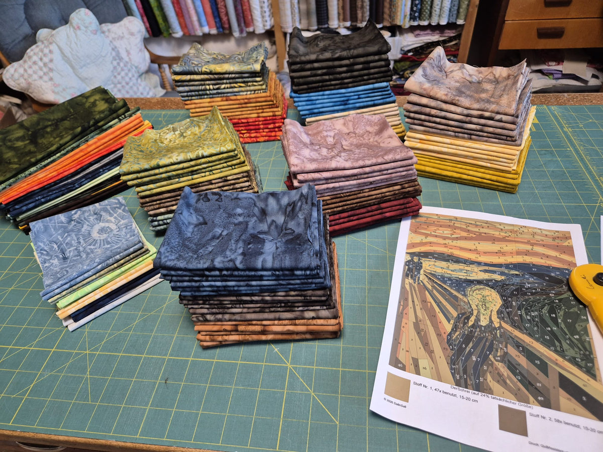 Stoffpaket *Der Schrei* Gundi's Quilt Heaven