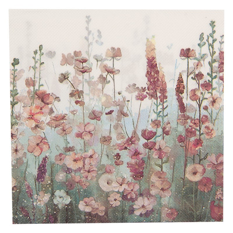 Servietten Blumenmuster