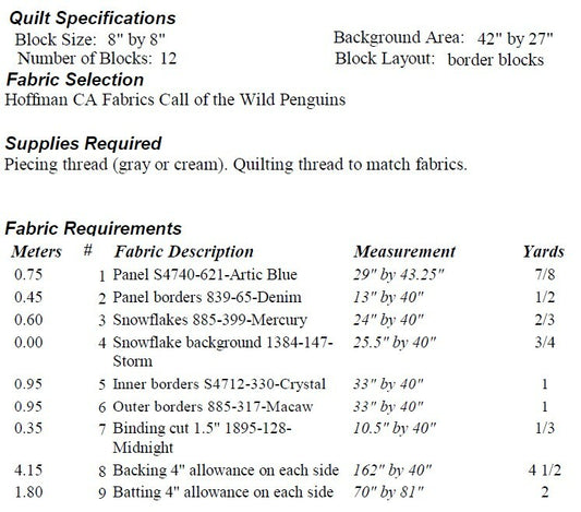 Nähanleitung Penguin Family Patch Abilities Inc.
