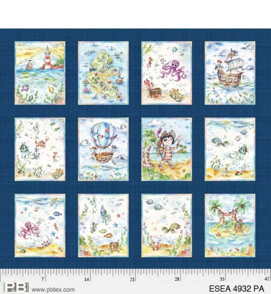 Panel Enchanted Seas P&B Textiles