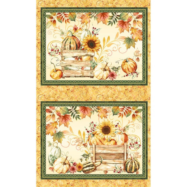 Panel Fall Into Autumn Gundi's Quilt Heaven