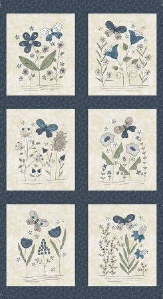 Dk. Blue Butterfly Blocks