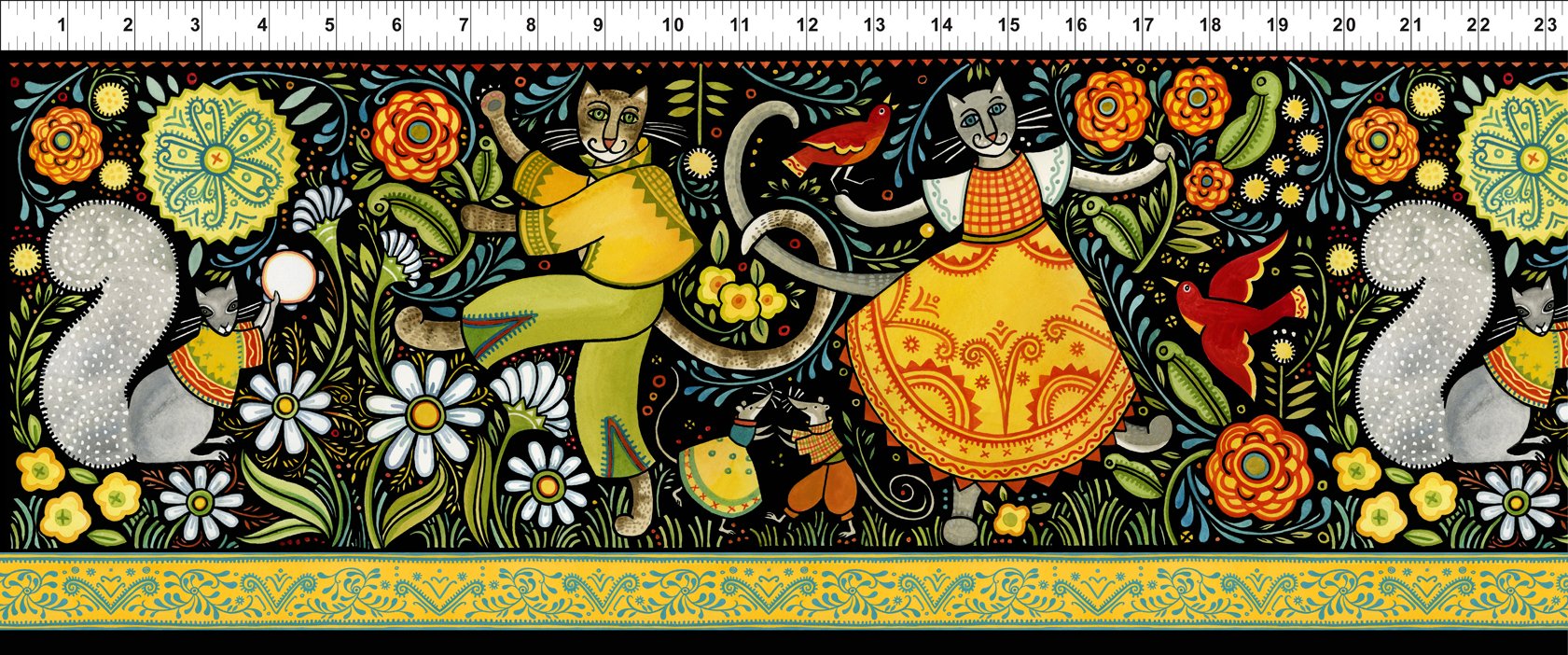 Baumwollstoff Hey Diddle Diddle In The Beginning Fabrics