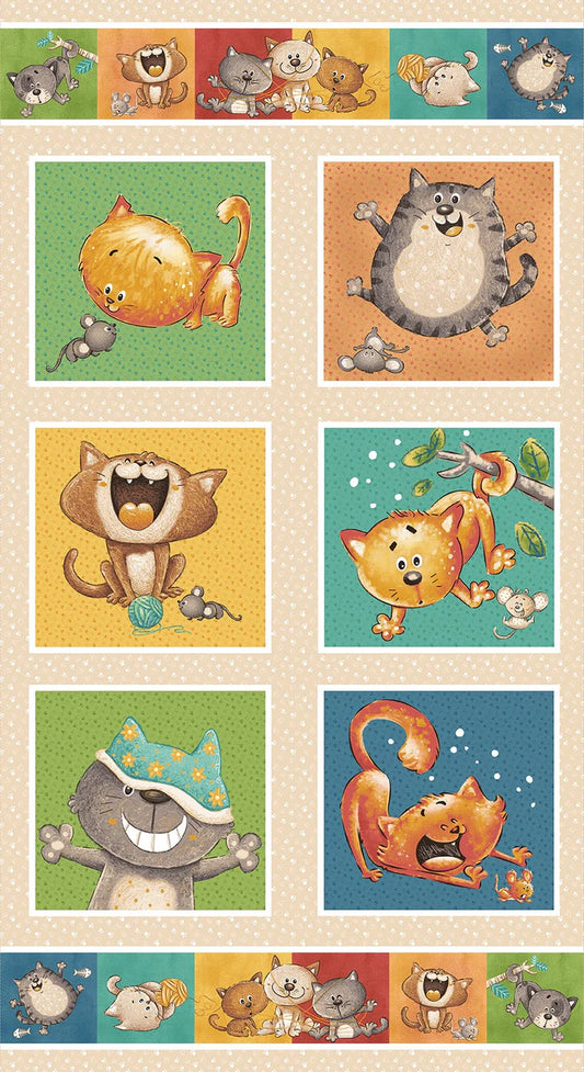 Panel Cat Hair Don`t Care Blank Quilting Corporation