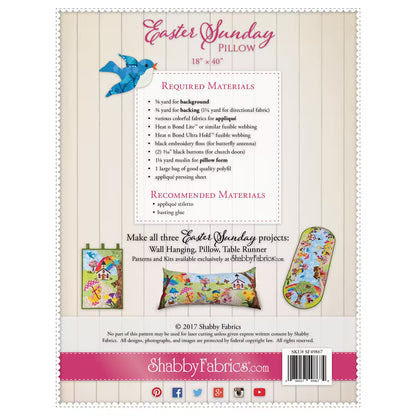 Nähanleitung Easter Sunday Pillow Shabby Fabrics