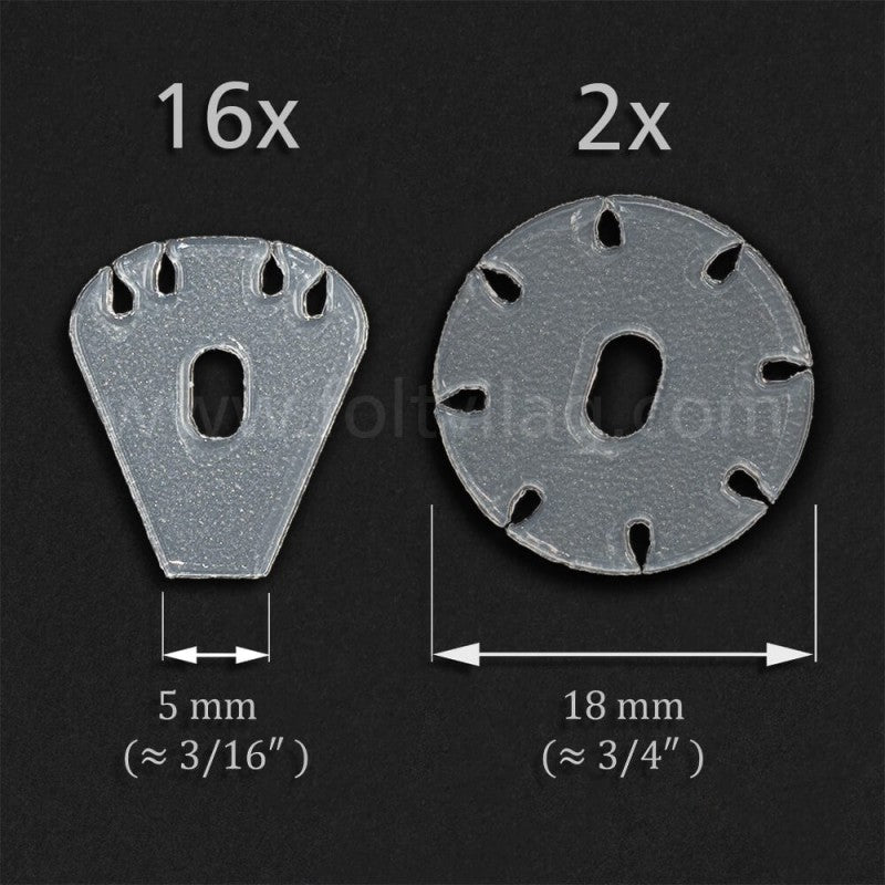 Petals Flower 16+2 pcs 5 mm Foltvilag