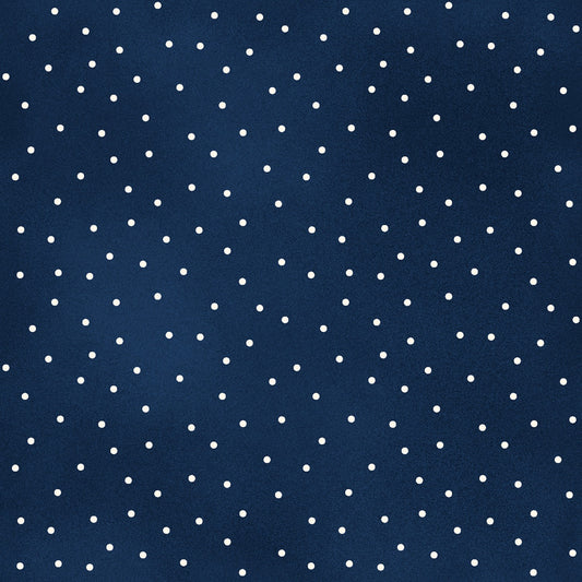 Navy Blue Scattered Dot