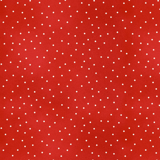 Cherry Red Basic Scattered Dot