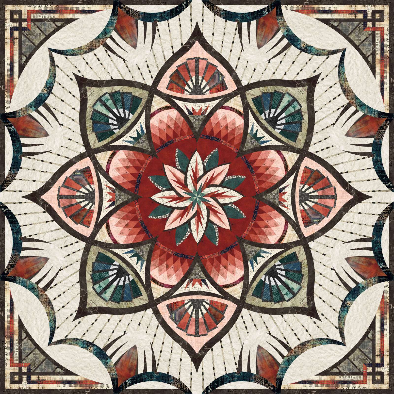 Stoffpaket Wall - Abandoned and Palette - TOTM *Arcadia* 2027 quiltworx