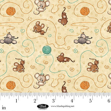 Baumwollstoff Panel Cat Hair Don`t Care Blank Quilting Corporation