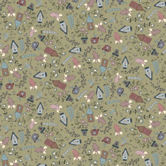 Baumwollstoff Fairy Garden Nutex